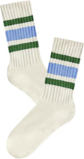 Women Striped Retro Novelty Socks Slouch Socks Athletic Calf Tube Cotton Socks