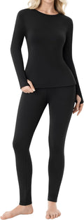 Thermal Underwear for Women Black