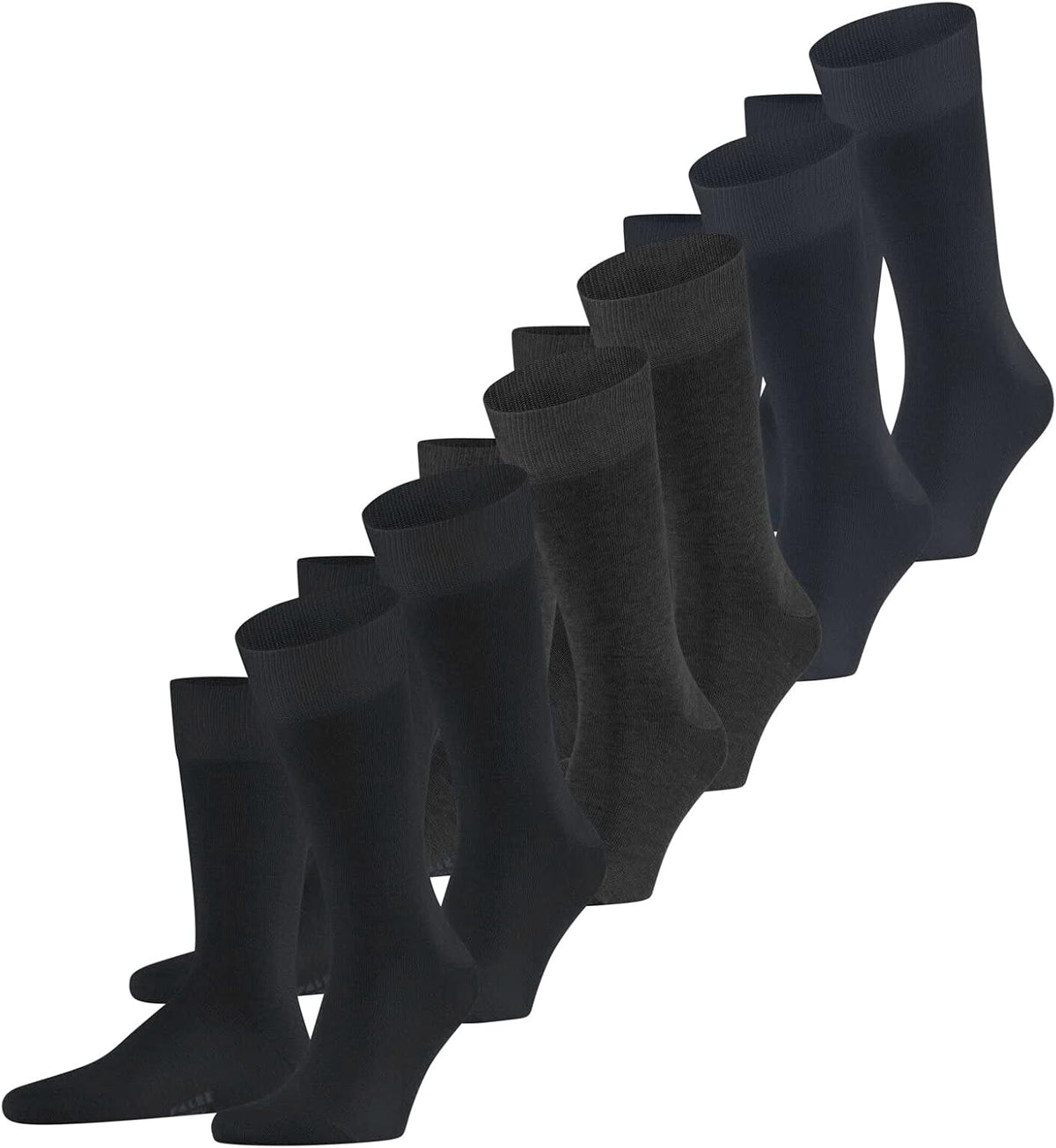 Men's  Breathable Cotton Reinforced Durable Men's Socks An Allrounder for Business and Everyday Cotton Stockings Plain in Multipack 6 Pairs