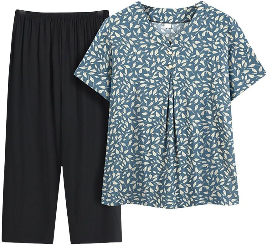 Floral casual two-piece set