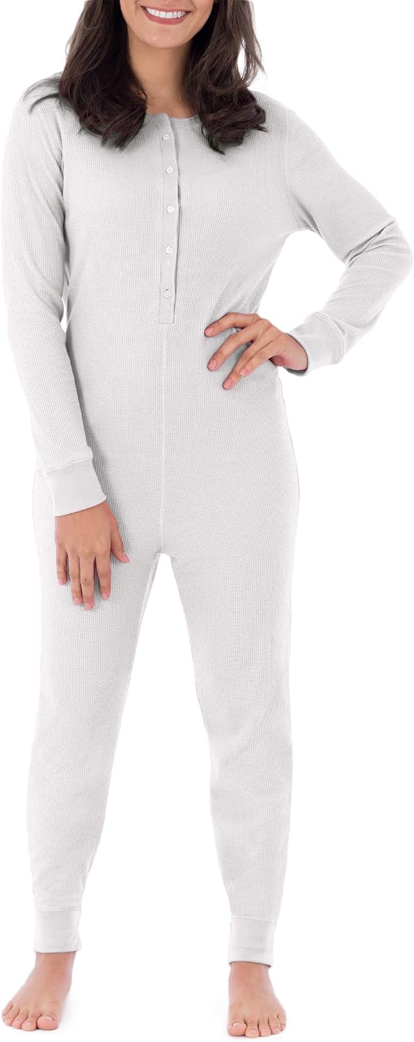 Women's Micro Waffle Premium Thermal Union Suit