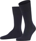Men's Airport Socks Breathable Climate Regulating Odour-Inhibiting Wool Cotton Reinforced Flat Seam Pressure-free Toe Plain Lightweight  Business Everyday 1 Pair