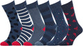 Mens Dress Socks - Fun Colorful Socks for Men - Cotton Patterned Fashion Mens Socks 6 Pack