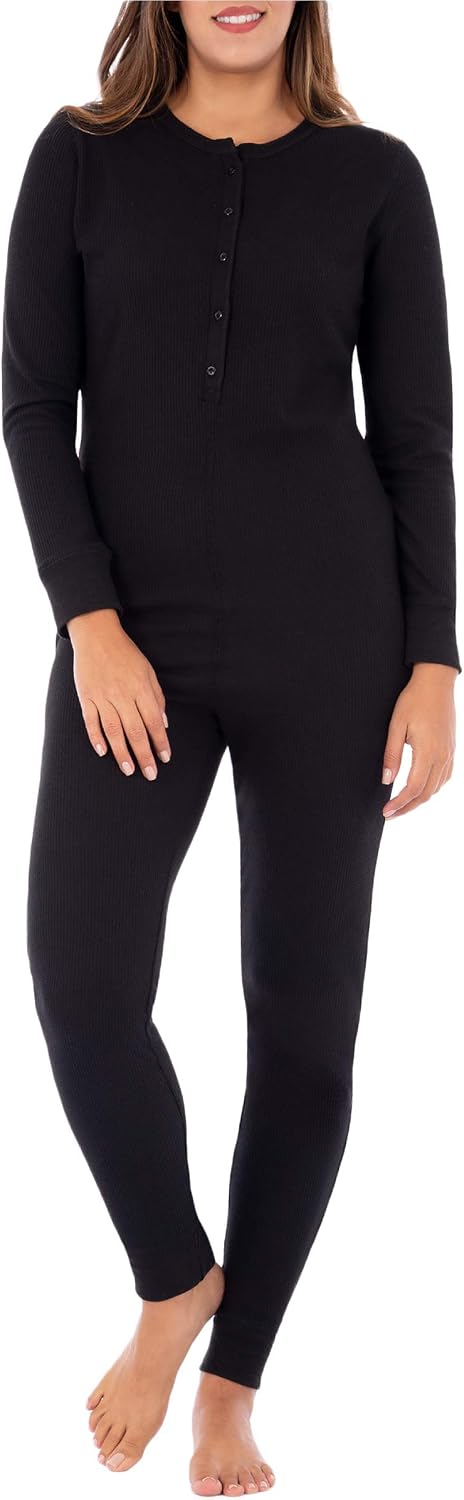 Women's Micro Waffle Premium Thermal Union Suit