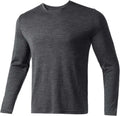 100% Merino Wool T-Shirt for Men's Long Sleeve Base Layers Odor Resistance for Outdoor Hiking, Running and Hunting