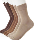 6 Pairs Cotton Women’s Mid-calf Sweat-absorbent Breathable Crew Socks, Comfortable Sailor Dress Socks